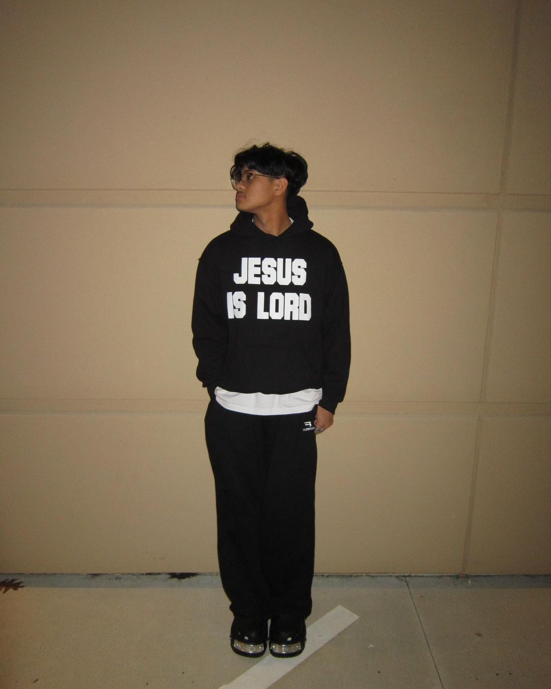Jesus Is Lord Oversized Boxy Hoodie