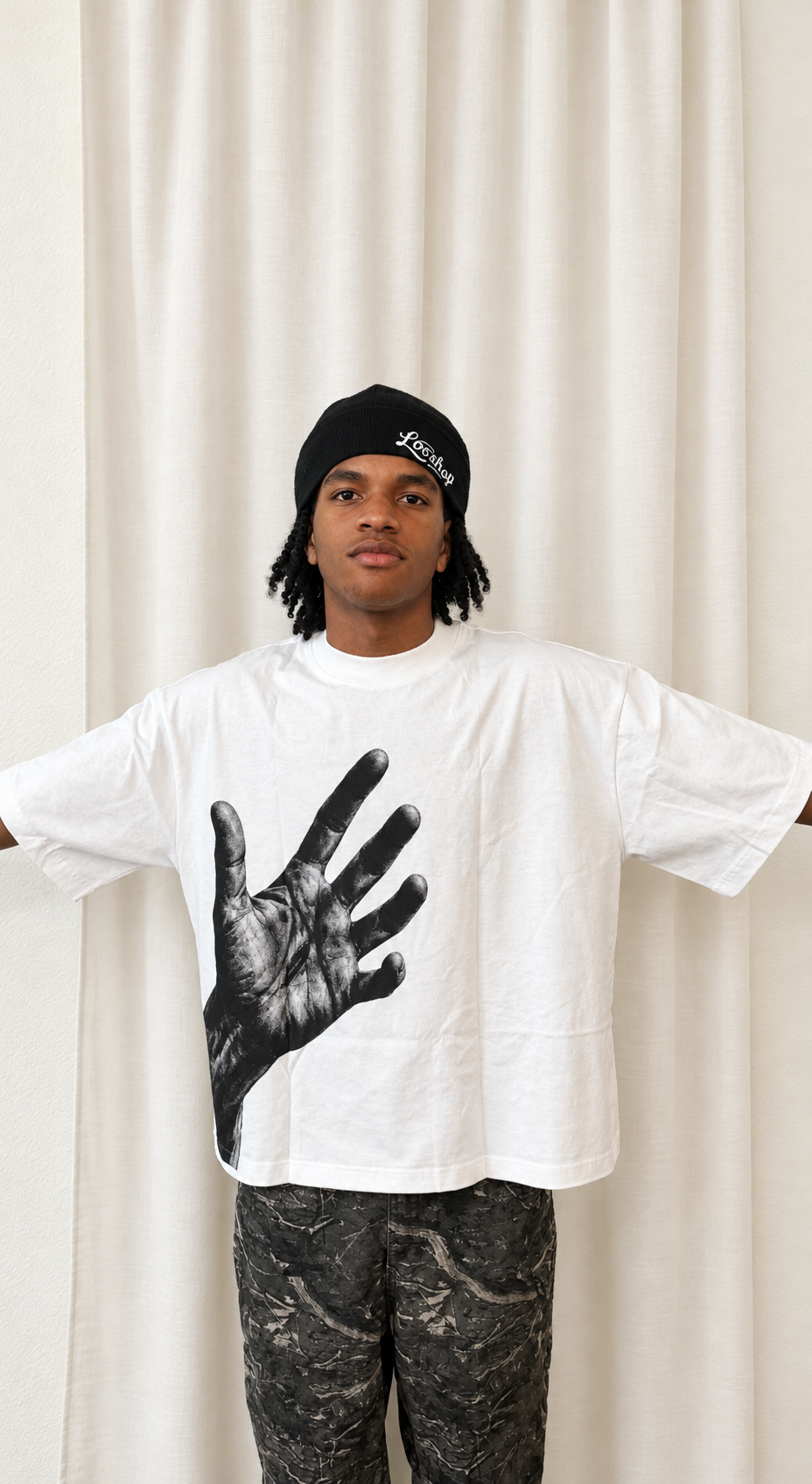 Pierced Hand Of Jesus Heavyweight Boxy Tee