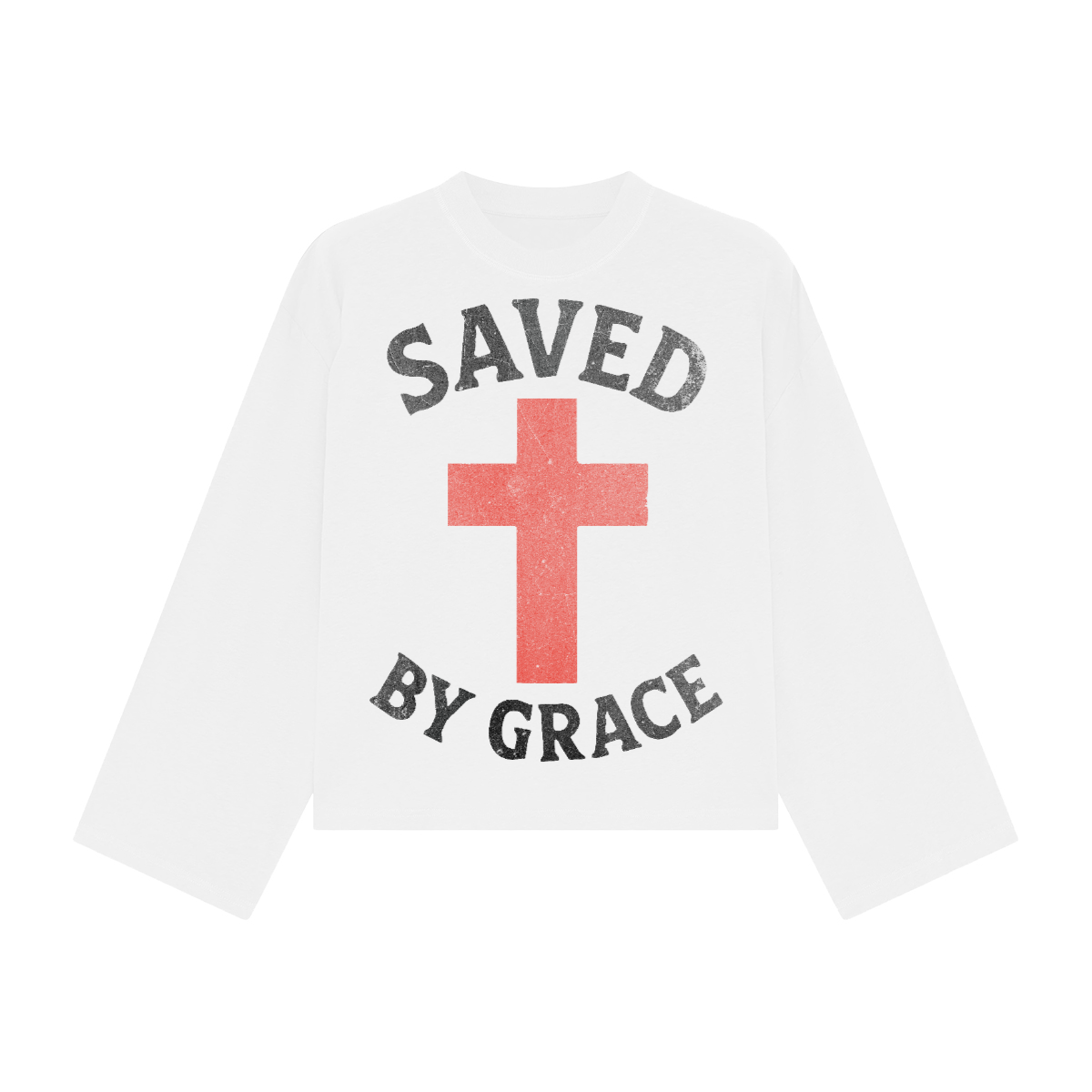 Saved By Grace Oversized Long Sleeve