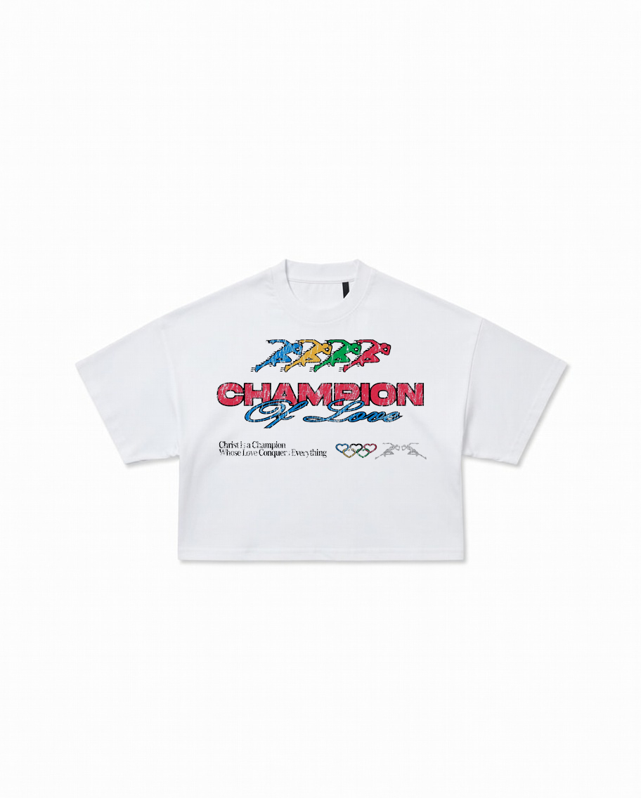 Champion Of Love Cropped Oversized T-Shirt