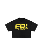 F.B.I Cropped Loose T-shirt
