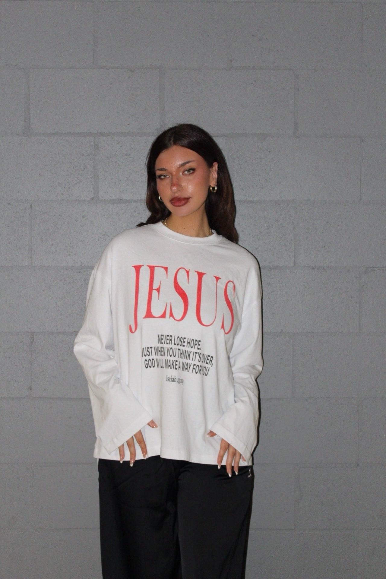 Jesus Oversized Long Sleeve