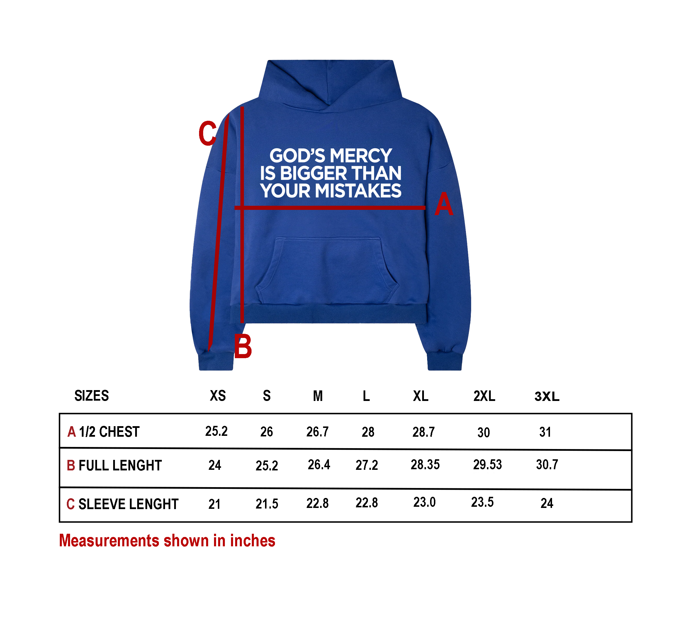 GOD'S MERCY HOODIE