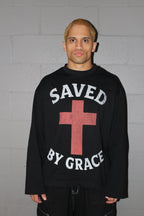 Saved By Grace Oversized Long Sleeve