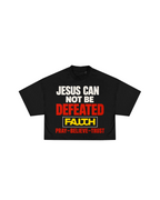 JESUS CAN NOT BE DEFEATED BOXY TEE