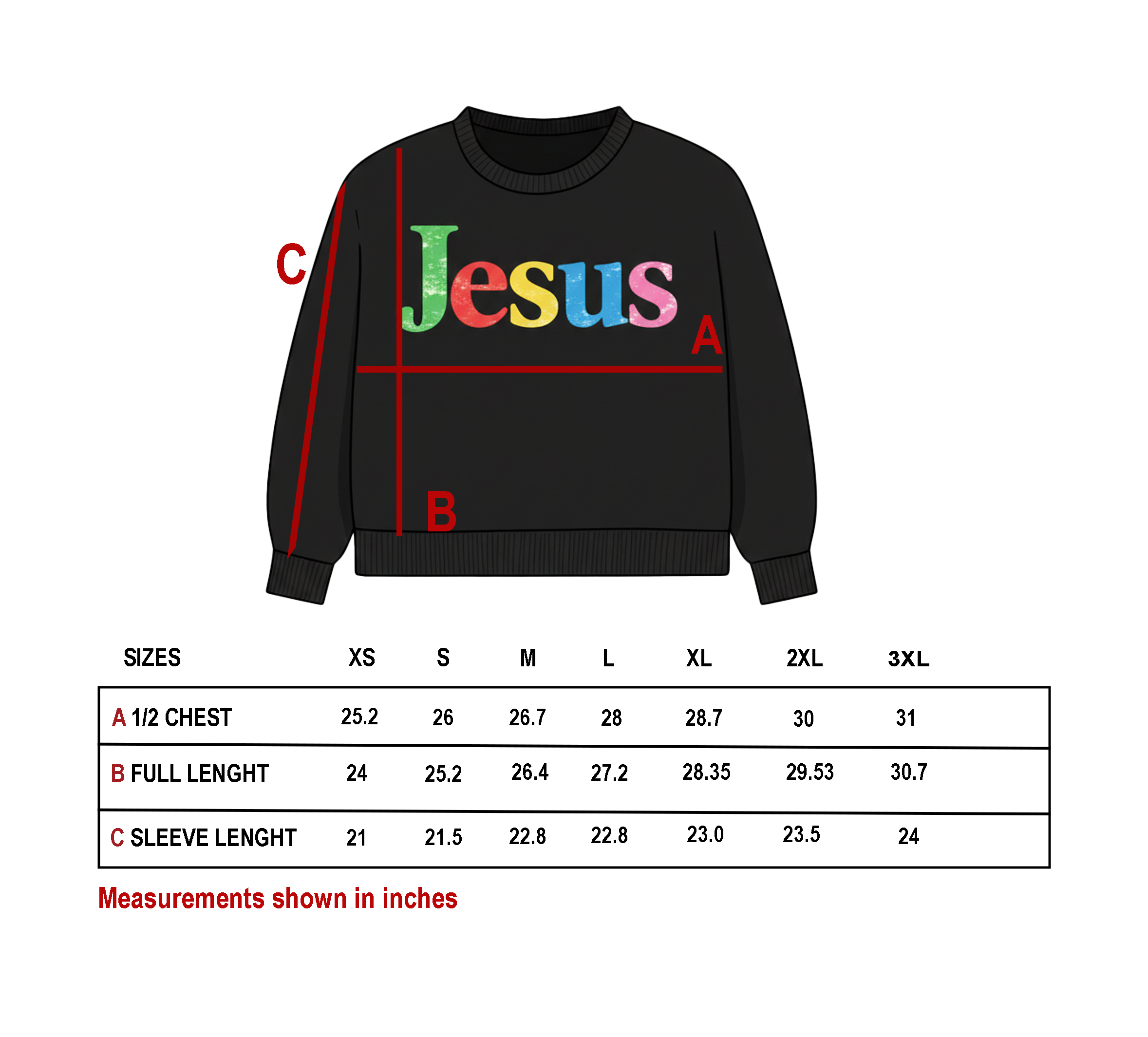 Jesus Crewneck