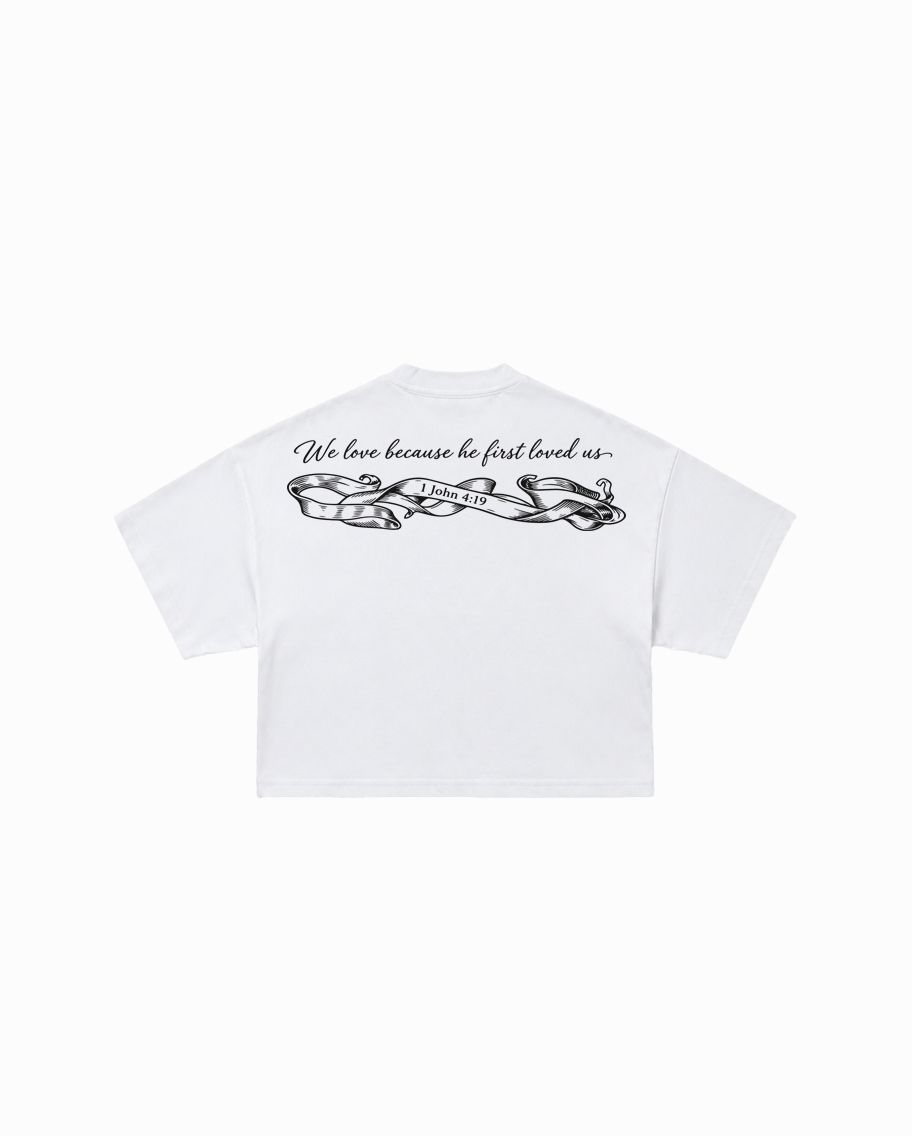Jesus Crown of Thorns Boxy Heavyweight Tee