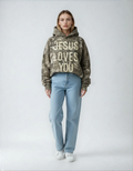 Jesus Loves You French Terry Camo Hoodie