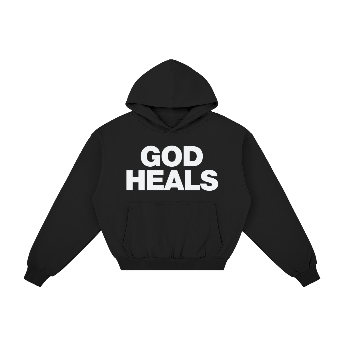 GOD HEALS BALLOON FIT HOODIE