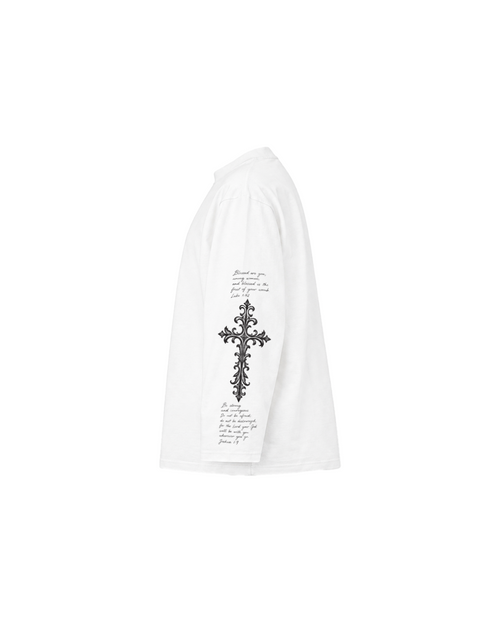 Our Lady of Guadalupe Bible Verse Boxy Long Sleeve