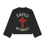 Saved By Grace Oversized Long Sleeve