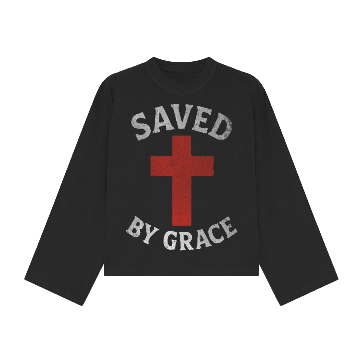 Saved By Grace Oversized Long Sleeve