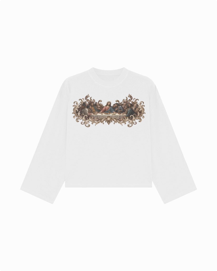 Last Supper Heavyweight Boxy Long Sleeve Tee