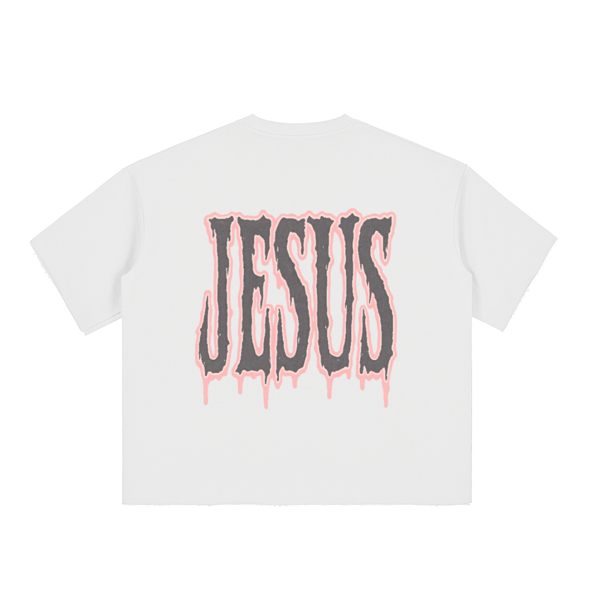 Jesus Is King Boxy Terry Raw Edge T-Shirt