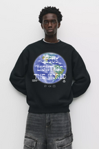Jesus Light Of The World Oversized Crewneck sweatshirt