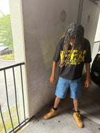 F.B.I Cropped Loose T-shirt