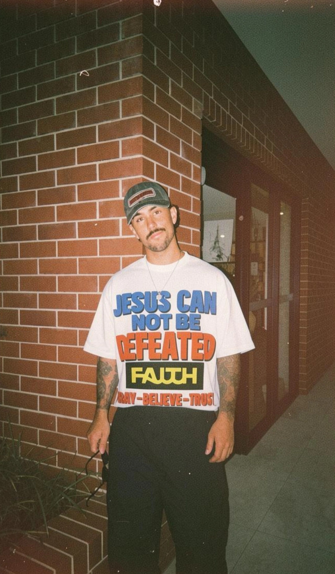 JESUS CAN NOT BE DEFEATED BOXY TEE