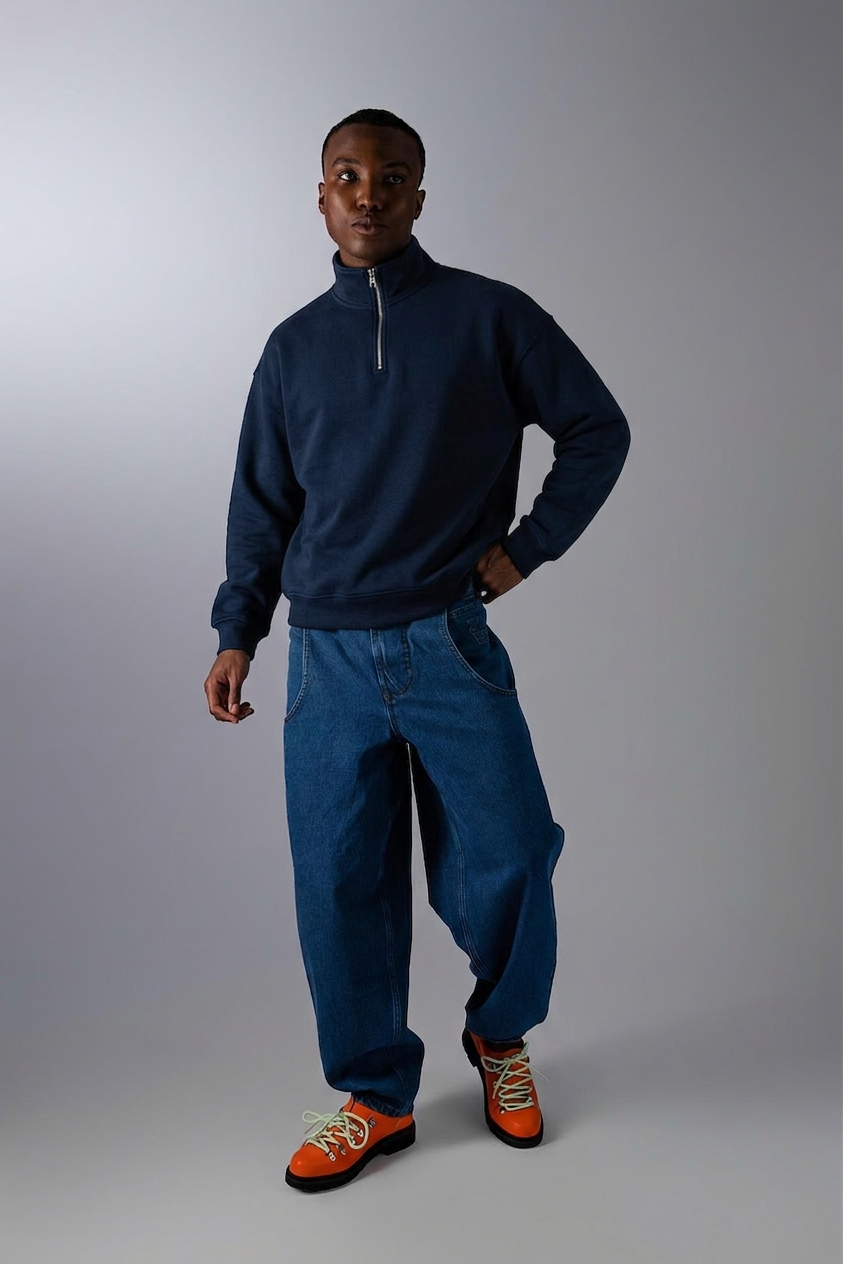 Mercy Half-Zip Stand Collar Sweatshirt