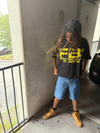 F.B.I Cropped Loose T-shirt
