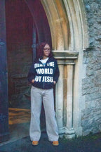 Deny The World Not Jesus Boxy Double-Zip Hoodie