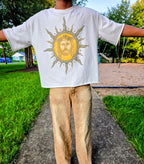 Jesus Is King Boxy Terry Raw Edge T-Shirt