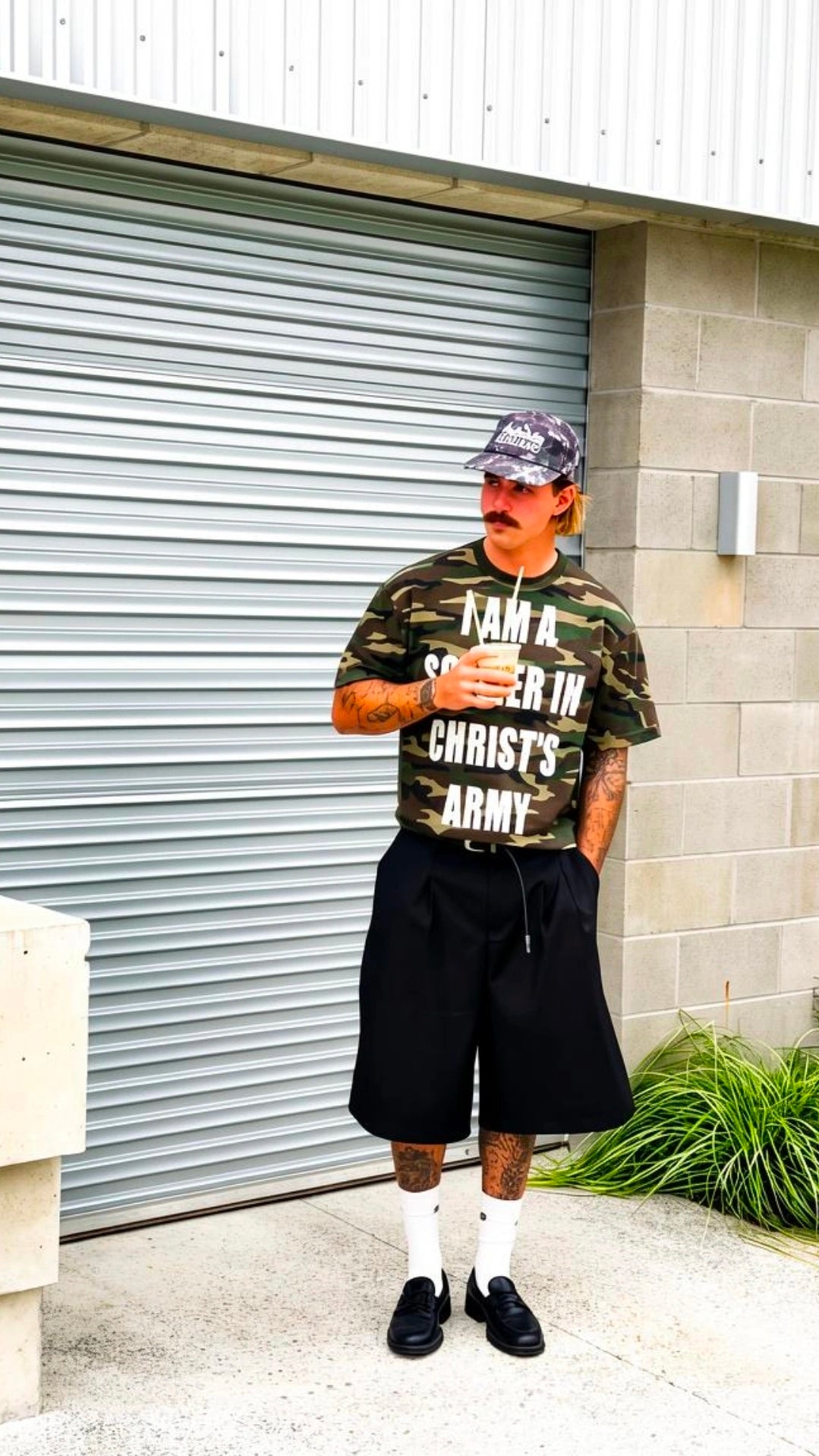 Christ's Army Cropped Camo Tee