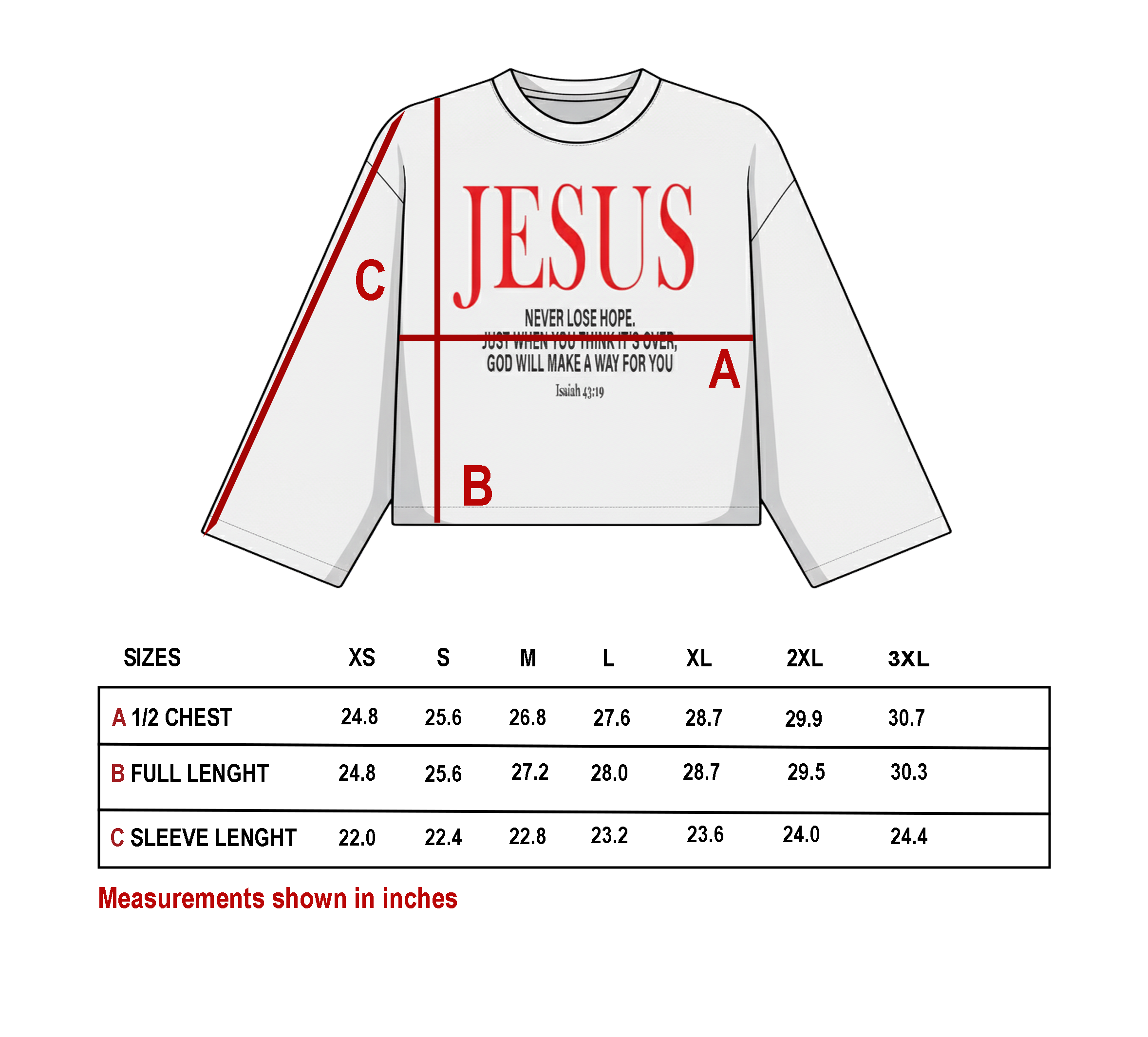 Jesus Oversized Long Sleeve