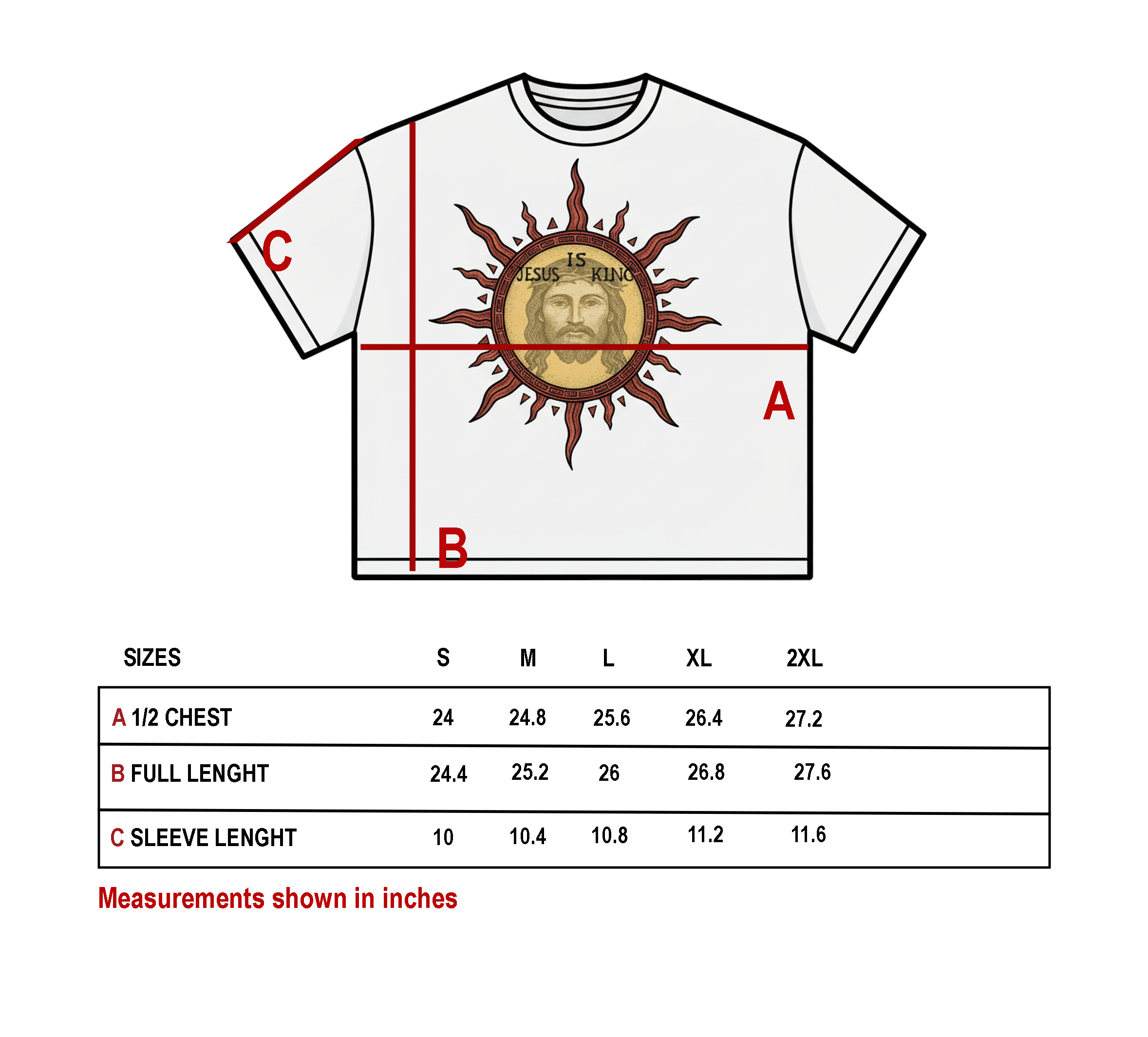 Jesus Is King Boxy Terry Raw Edge T-Shirt