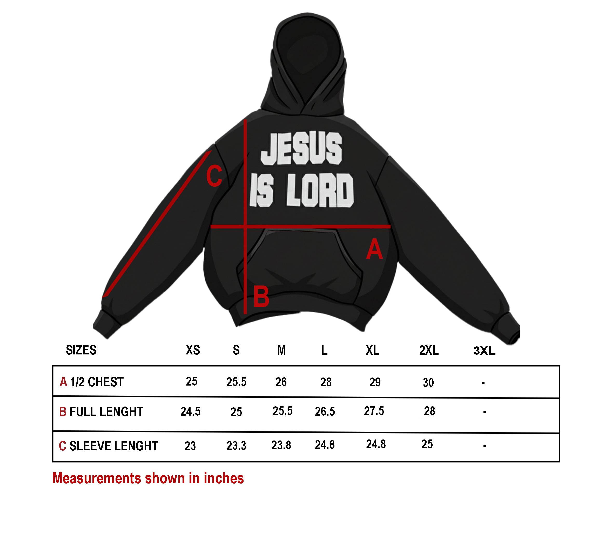 Jesus Is Lord  Oversized Boxy Hoodie