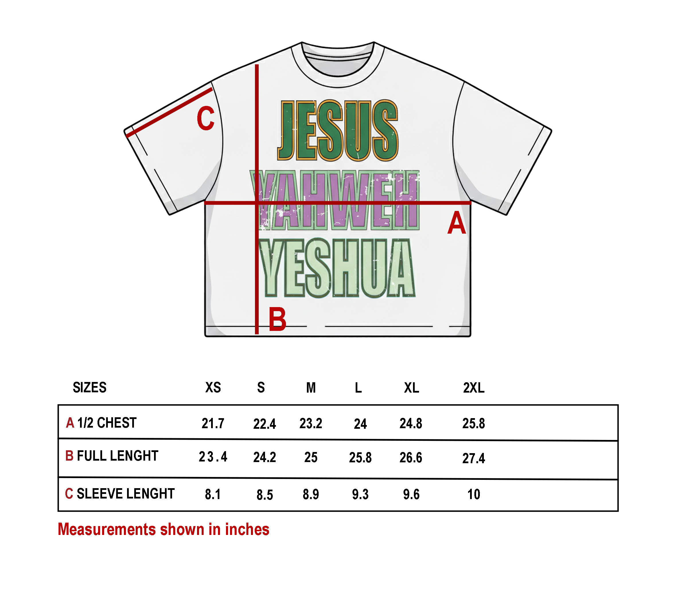 Jesus Box Fit White Cropped Tee