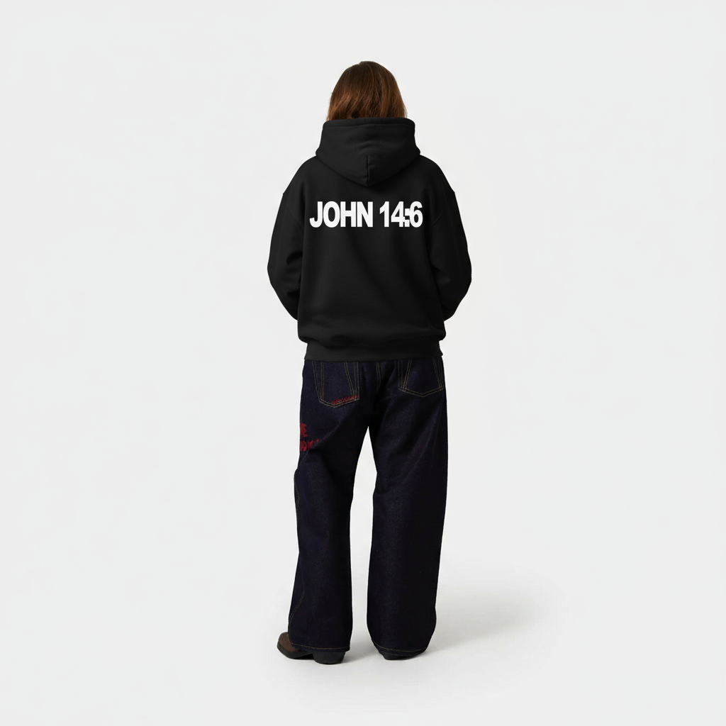 Deny The World Not Jesus Boxy Double-Zip Hoodie