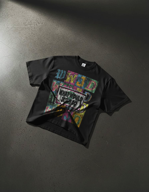 WWJD Oversized Cropped Tee
